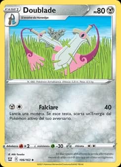 Doublade card in Italian