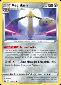 Aegislash card in Italian
