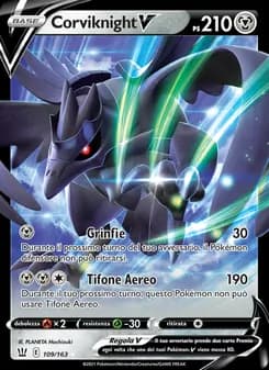 Corviknight V card in Italian
