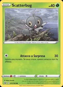 Scatterbug card in Italian