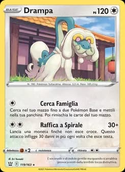 Drampa card in Italian