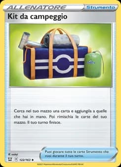 Kit da campeggio card in Italian