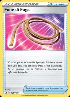 Fune di Fuga card in Italian