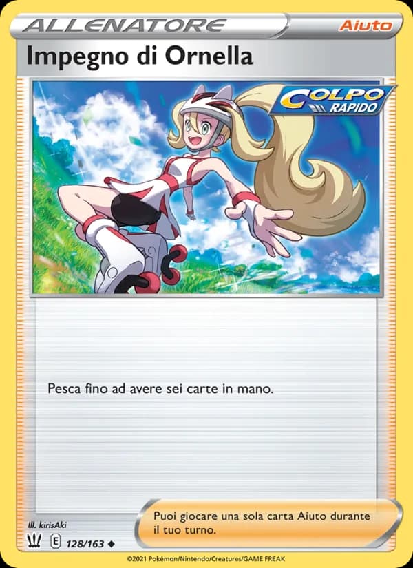 Impegno di Ornella card in Italian