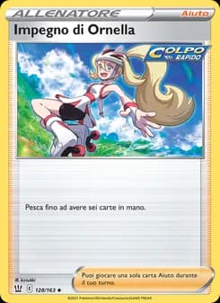Impegno di Ornella card in Italian