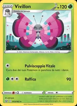 Vivillon card in Italian