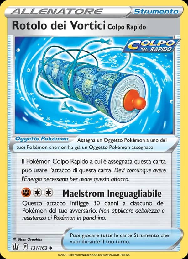 Rotolo dei Vortici Colpo Rapido card in Italian