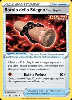 Rotolo dello Sdegno Colpo Singolo card in Italian