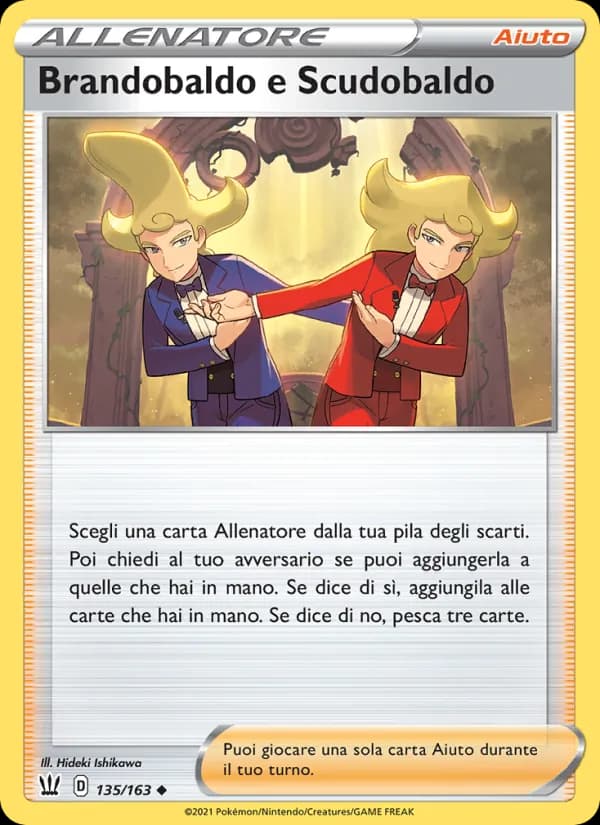 Brandobaldo e Scudobaldo card in Italian