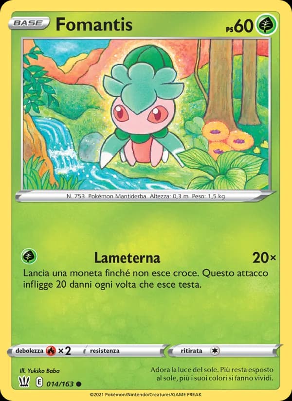 Fomantis card in Italian