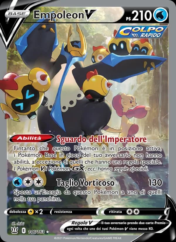 Empoleon V card in Italian