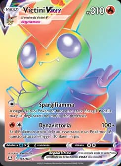 Victini VMAX card in Italian
