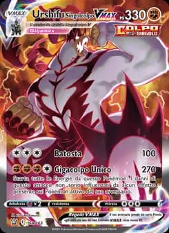 Urshifu Singolcolpo VMAX card in Italian