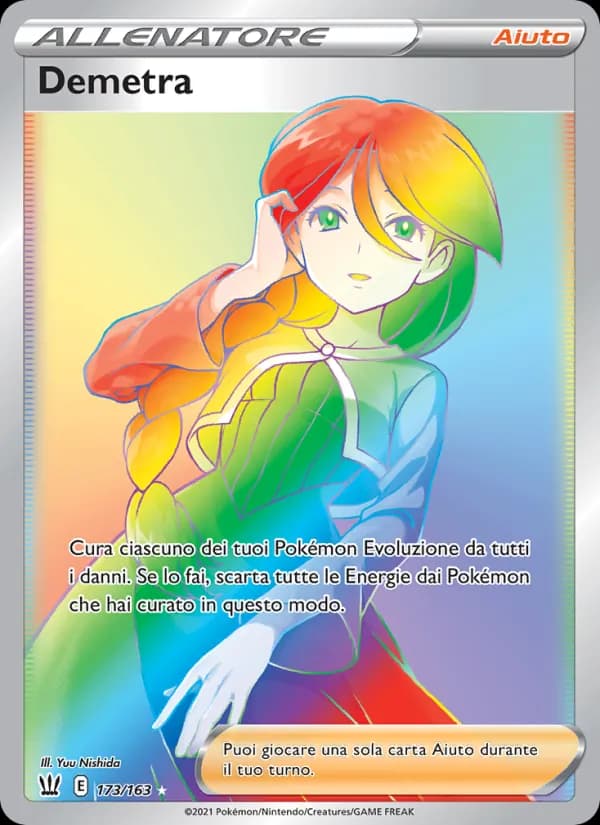 Demetra card in Italian