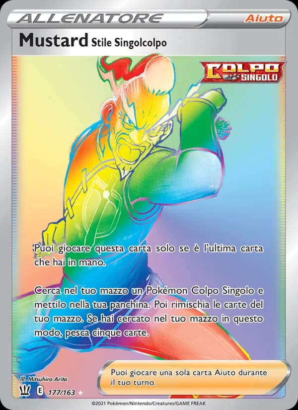 Mustard Stile Singolcolpo card in Italian