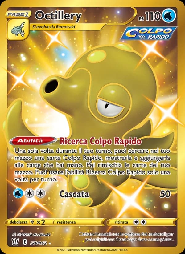 Octillery card in Italian