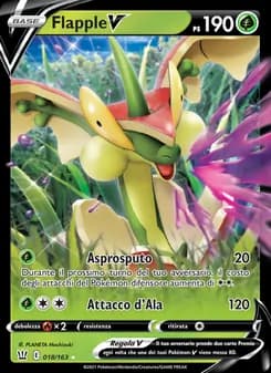 Flapple V card in Italian