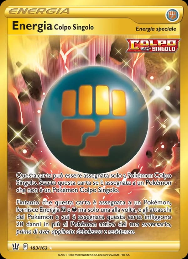 Energia Colpo Singolo card in Italian
