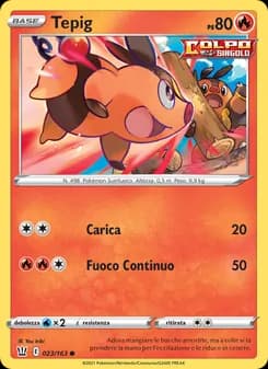 Tepig card in Italian