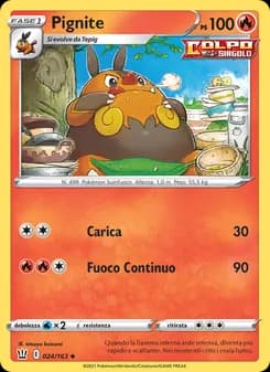 Pignite card in Italian