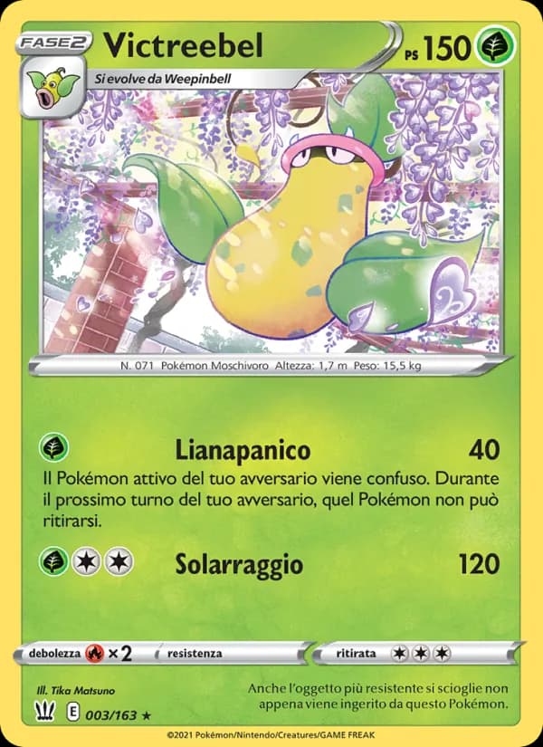 Victreebel card in Italian