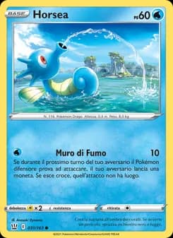 Horsea card in Italian
