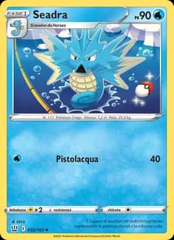 Seadra card in Italian