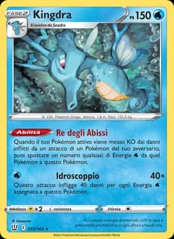 Kingdra card in Italian