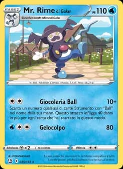 Mr. Rime di Galar card in Italian