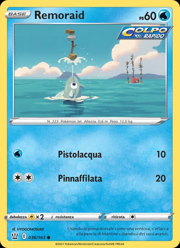 Remoraid card in Italian