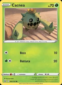 Cacnea card in Italian