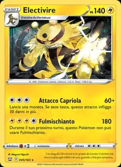 Electivire card in Italian