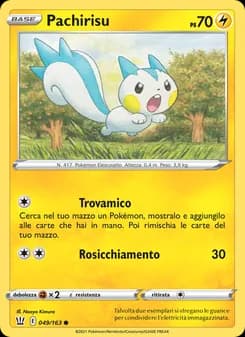 Pachirisu card in Italian