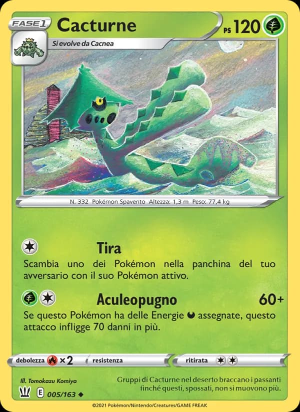 Cacturne card in Italian