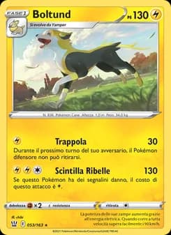 Boltund card in Italian