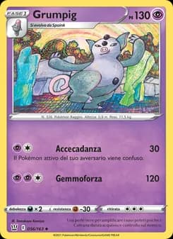 Grumpig card in Italian