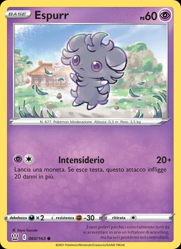 Espurr card in Italian