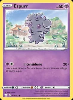 Espurr card in Italian
