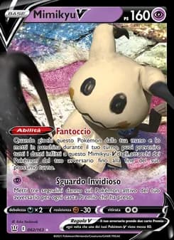 Mimikyu V card in Italian