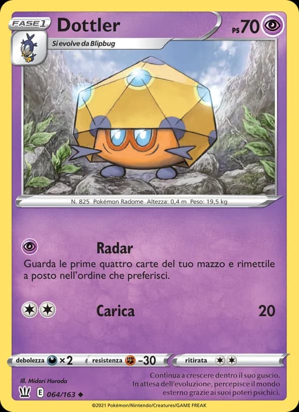 Dottler card in Italian
