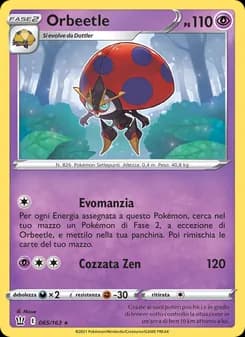 Orbeetle card in Italian