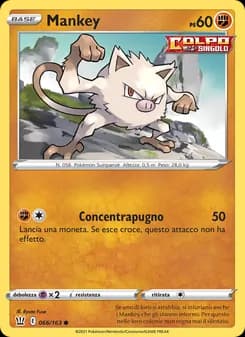 Mankey card in Italian
