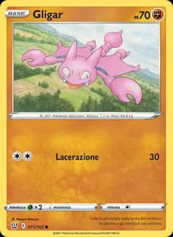 Gligar card in Italian