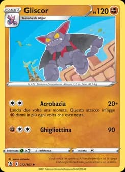 Gliscor card in Italian