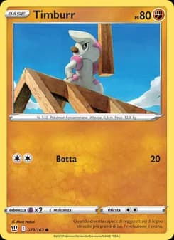 Timburr card in Italian