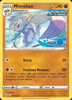 Mienshao card in Italian