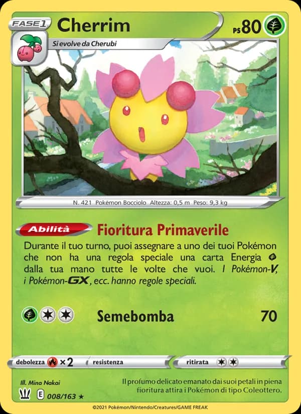 Cherrim card in Italian