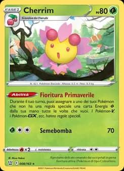 Cherrim card in Italian