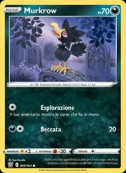 Murkrow card in Italian