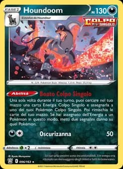 Houndoom card in Italian